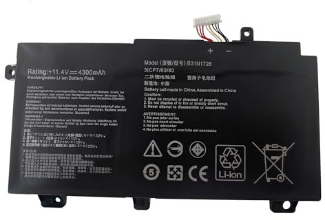 B31N1726 Batería para ASUS B31N1726 0B200-02910000 TUF Gaming FX504 FX504G FX504GD FX504GE FX504GM FX505 FX505DT FX505DV FX505DU 【Cable Corto】