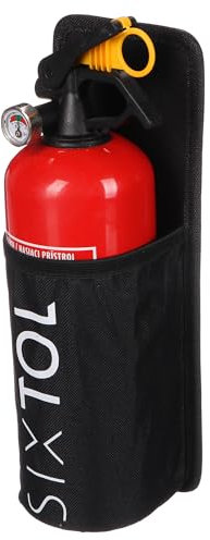 SIXTOL CAR FIRE 1 Support d'extincteur | Voiture | Fermeture Velcro | 1 kg | Sécurité