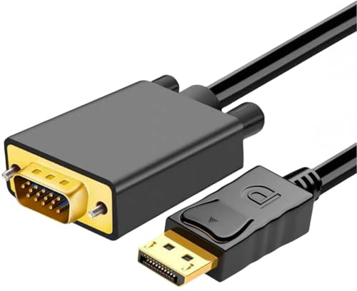AKWOR Displayport to VGA Cable 6FT, DP to VGA Cable
