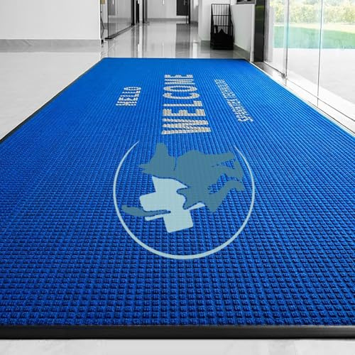 HARVEST HOUSE Personalisierte Fußmatte Teppich Kommerzielle Personalisiert | Benutzerdefinierter Teppich mit Logo, Ihr Eigenes Foto, Text für Geschäft Hotel Restaurant Büro