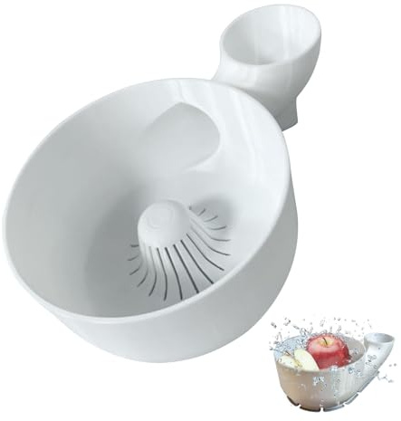 Cesta Escurridor para Frutas, Limpiador Automático de Verduras | Contenedor Portátil para Lavado y Goteo de Frutas, Verduras y Ensaladas