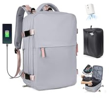 SZLX Vakuum Rucksack Handgepäck Damen, Airbag Rucksack Vakuum mit Vakuumsystem für Reisen, Ryanair Vacuum Reiserucksack mit Pumpe Wasserdicht Herren Vakuumkoffer