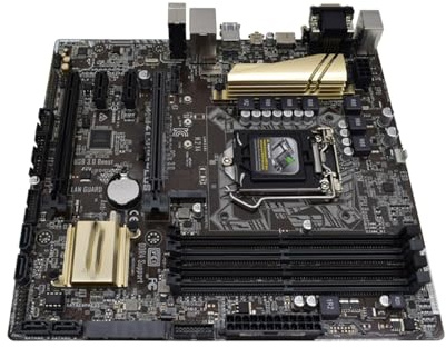Carte Mere pc Carte mère Fit for ASUS Z170M-PLUS Compatible avec Les processeurs i7 3770K, 6700K, 6600K, i5-6600K, 6500 et 6400, 64 Go de mémoire DDR4 (4 emplacements)
