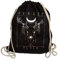 Deer Forrest Black - Gymsac Turnbeutel - Stoffbeutel Hipster Sportbeutel Rucksack Tasche schwarz Deer Hisch REH Elch