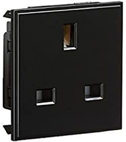 Knightsbridge NET13BK 13A Socket, ABS, Black, 50.0 mm*50.0 mm*28.0 mm
