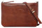 BACCINI kleine Clutch mit langem Schultergurt echt Leder - Handtasche Lorena - Umhängetasche Damentasche mit Schultergurt - Ledertasche Damen braun handgefertigt