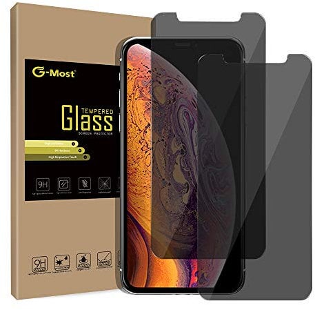 G-Most Privacy Screen Protector for iPhone X/iPhone Xs, [2-Pack] 2.5D Premium Anti-Spy Tempered Glass Screen Cover Shield Guard for Apple iPhone Xs/X/10 (5.8inch)