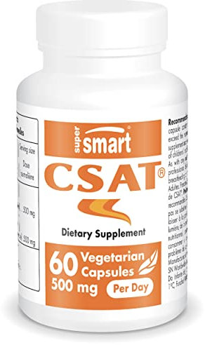 CSAT® - Coupe Faim - Favorise la Satiété et la Perte de Poids - Extrait Naturel de Caroube Standardisé à 30% de Galactomannane - Vegan - Sans Gluten - Supersmart