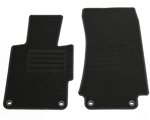 AD Tuning HG1820 Velours Fußmatten Set (2-teilig) Schwarz Passform Autoteppiche