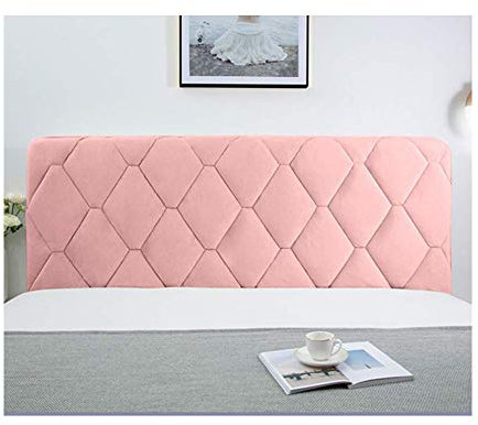 WYJHNL Copertura per Testiera per Letto Copri Testata Letto, Fodera Elastica Protezione, Coprire Antipolvere in Cotone Europeo Cover Lavabile per Decorazione Camera Letto,Rosa 180cm(71inch)