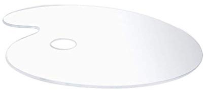 Heally Palette de peinture acrylique ovale anti-adhésive pour peinture à l'huile Transparent 30 x 20 cm Size 2 Image 2