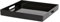 Argon Tableware Metallic Reusable Square Serving Tray - Metallic Finish - 33cm - Black