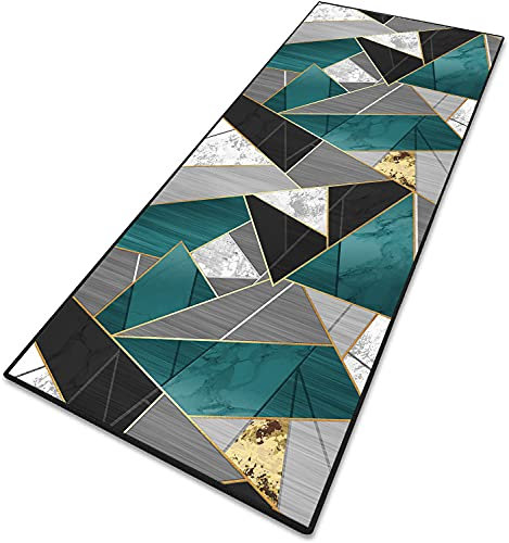MENGH Tapis de Couloir Long Lavable Antidérapant Surface Douce 3D Tapis Salon Moderne pour Couloir pour Cuisine, Chambre à Coucher & Couloir - 90x120cm