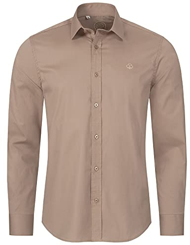 Indumentum Hemd Herren Langarm Regular Fit H-272 | Herrenhemd mit Langarm, klassisches Freizeit- und Casualhemd für Alltag, Büro und Freizeit