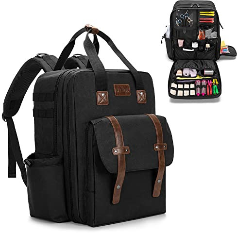 BAFASO Friseurtasche Rucksack, Friseur Scherentasche für Friseurwerkzeuge und Zubehör, Professionelle Werkzeugtasche für Friseure（Nicht enthalten andere Friseurwerkzeuge, Schwarz