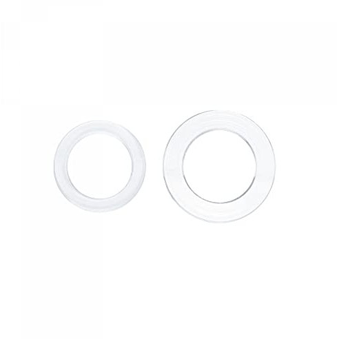 sourcing map Lot de 100 rondelles plates en nylon pour boulons à vis M8 13 mm 11 mm OD et 0,8 mm 2 mm d'épaisseur