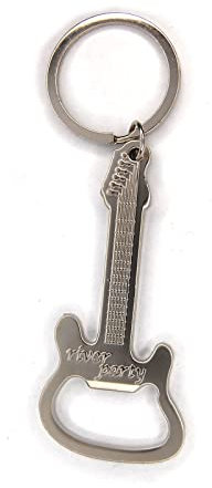 Porte-clés, guitare, décapsuleur, 7,5 cm x 3,5 cm
