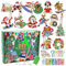 Vecibel 15 Stück Diamond Painting Weihnachten Anhänger 5D Weihnachtsmann Kinder Wichtel Kit DIY Doppelseitige Schlüsselanhänger für Geschenkidee, SDZSH22101911, 20.2 * 15.8 * 4cm