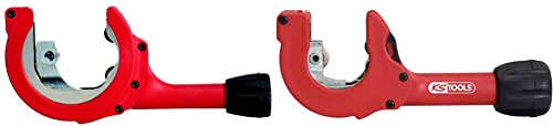 KS TOOLS 104.5050 - Coupe Tube Géant à Système Cliquet 28-67 mm - pour les Endroits Exigus - pour Découpe Échappement sans Démontage - Épaisseur de Coupe 3 mm & Coupe-tubes à cliquet, Ø12 à 35 mm