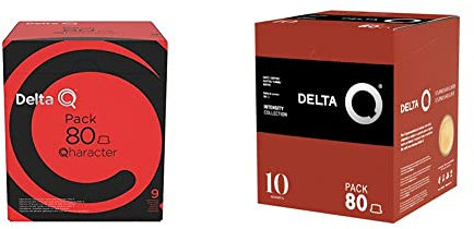 Delta Q Pack XL Qalidus - Café Cápsulas - Intensidad 10-80 Cápsulas & Delta Q Pack XL Qharacter - Café Cápsulas - Intensidad 9-80 Cápsulas