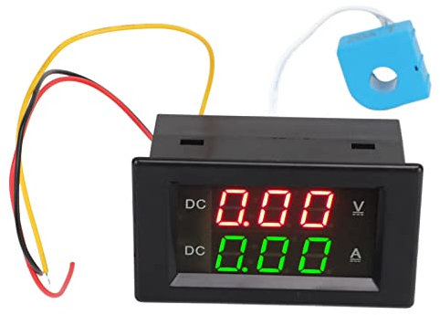 Strommessgerät, 2 in 1 600V 20A Duale Digitalanzeige Hallsensor Hochpräzises Volt-Ampere-Messgerät Kalibrierte Potentiometer Digitales Voltmeter Amperemeter