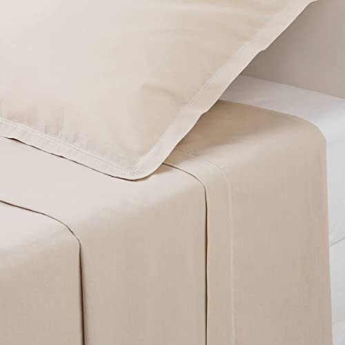 Atmosphera - Bettlaken - Perkal - beige - 240x290 cm - Beige