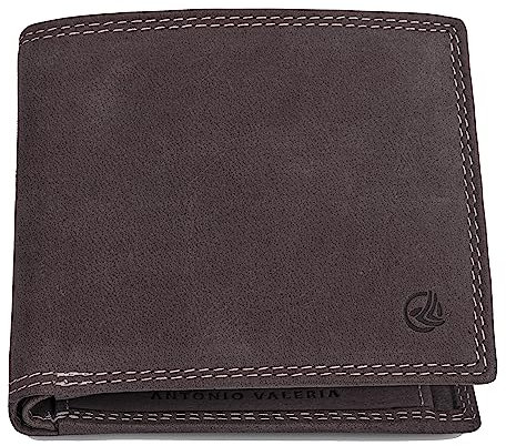 ANTONIO VALERIA Ben Vintage Brown Leather Wallet for Men