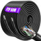 Cavo Ethernet 60 metri Schermato, Alta Velocità Cavo di Rete LAN 60 metri Cat 6 Gigabit Per Esterni Interni Impermeabile, AWG23 FTP Anti-Interferenza RJ45 60m Cavo Internet per PS4/5 Xbox Switch Modem