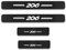 YUPACK 4 Pièces Protection Seuil de Porte de Voiture pour Peu-geot 206, Autocollants de Protection de Seuil de Porte de Fibre de Carbone, Plinthes pour Auto Accessoires,White
