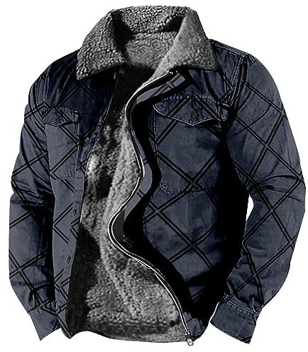 Strickjacke Herren Winter Jacke Für Abendkleid Mantel Kariert Jacken, Mäntel & Westen Für Herren Leichte Regenjacke Dackel Mantel Fahrrad Windjacke Herren Warnjacke Herren (Black, XXL)