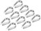 PATIKIL 6mm 1/4 Inch Wire Rope Thimble, 10Pack Cable Thimbles 304 Stainless Steel Rigging for Boat Rigging