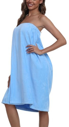 Trek Forte Serviette de bain et de douche pour femmes Peignoir de bain à fermeture ajustable