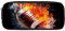 chaqlin Federmäppchen mit großer Kapazität für High School Office College Student Pencil Box Case, Flame Sport Rugby, Münzfach