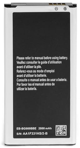 NEWASHAN Batterie EB-BG900BBE EB-BG903BBE Compatible avec Samsung Téléphone Portable Galaxy S5 SM-G900F GT-I9600 S5 Active Neo SM-G870 G901F G903F S903 2800mAh 3,85V Rechargeable Li-ION Accu Pile