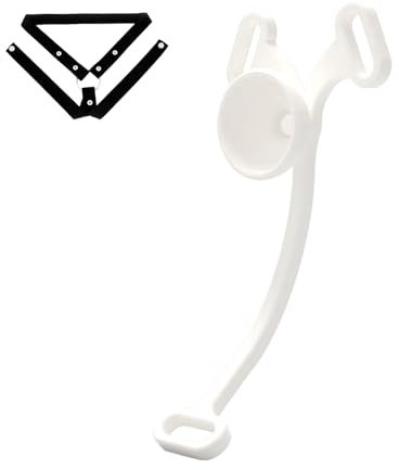 Crysore Chastity Cage Clip mit 3-Wege Keuschheitsgürtel und Urinauslass, Schmetterling Schnalle Keuschheitskäfig Herren SM Sklaven Sexspielzeug für Männer Sissy Training (Short,White)