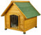wuuhoo® Premium Hundehütte Rex - wetterfeste isolierte Holz Hundehütte mit Türklappen und abnehmbarem Dach, für drinnen und draußen, 72x76x73cm / 85x101x85cm, Hundehütte für kleine und große Hunde L