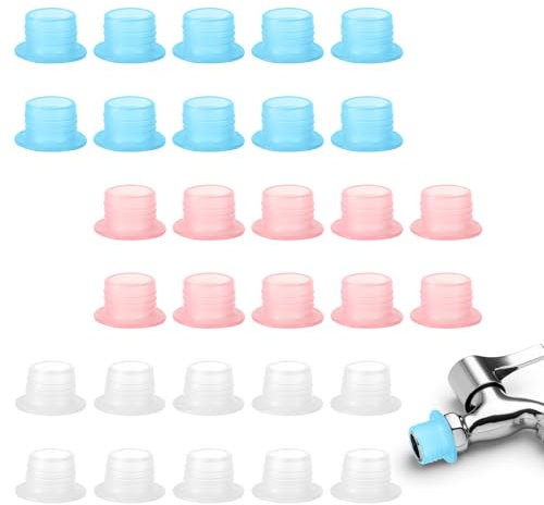 30stk Auslaufsicher Dichtungsring für Wasserhähne, Gewindedichtungen für Wasserhähne Wasserhahnstopfen Dichtungsring für Rohrleitungen für Dreieckventil Wasserleitung Gartenwasserhahn