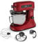 Klarstein Chiara 1600W Küchenmaschine – 5L Edelstahlschüssel, 12 Geschwindigkeiten, LCD-Touch-Display, Leise ≤72 dB, Spülmaschinenfestes Patisserie-Set, Aluminium-Druckgussgehäuse, Rot