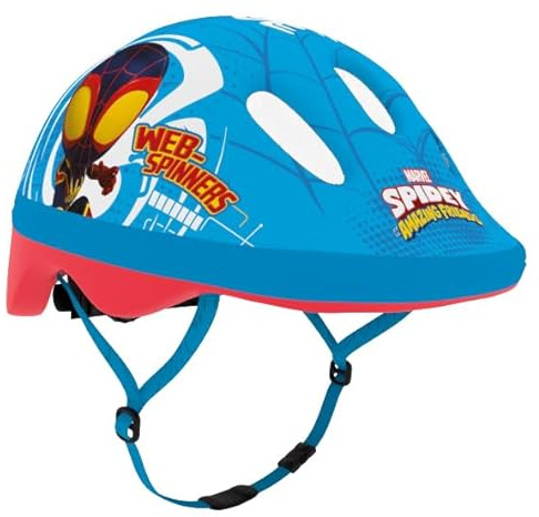 Seven Polska Baby-Jungen Klein-Kind Fahrradhelm Spidey Helme, Light Blue, XS: 44-48cm