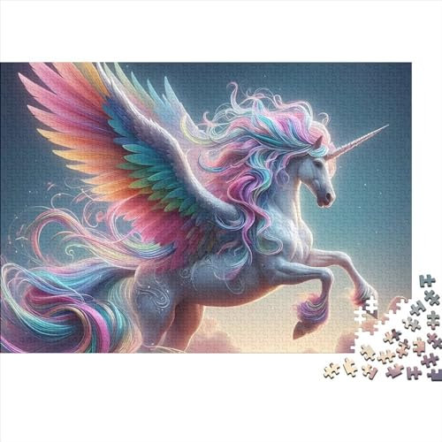 1000 Piece Flying Unicorn Jigsaw Puzzle for Adult Teenagers Wooden Learning Educational Toys 1000pcs (75x50cm)