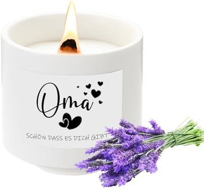 Oma Geschenk, Oma Kerze Geschenke für Oma zum Geburtstag Ostern Muttertag, Sinnvolle Ostergeschenke Geburtstagsgeschenk Muttertagsgeschenk für Oma Granny, Geschenkideen Duftkerze mit Spruch