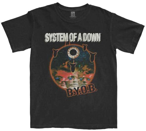 Rock Off officially licensed products System of A Down BYOB Classic T Shirt M Black
