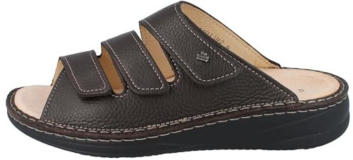 Finn Comfort Keros FinnMellow Herren Hausschuhe Pantolette braun Glattleder