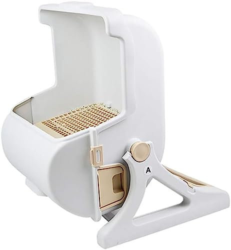 Large sieve self-cleaning automatic cat litter tray - odor control, easy to clean, hands-free operation - Big cat's litter bin