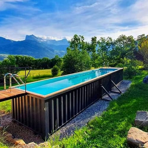 Metal Frame Above Ground Pool Set – Includes Filter Pump, Ladder, and Cover – Large Family Pool, Durable Steel Frame, Backyard Swimming