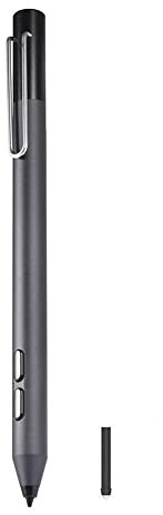 pour Microsoft Surface, Stylet en Alliage d'aluminium, Stylet de Remplacement pour écran Tactile Actif, Compatible avec Surface Go/Pro 3/4, Laptop 1/2, Book/Book 2 (Noir)