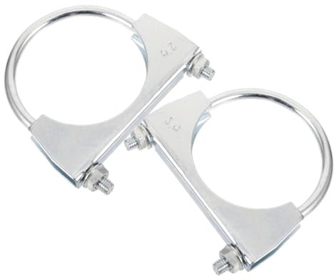 Ciieeo 2piezas Abrazaderas Inoxidable Kit De Sistema Para Motocicleta Abrazadera De Tubo De Escape