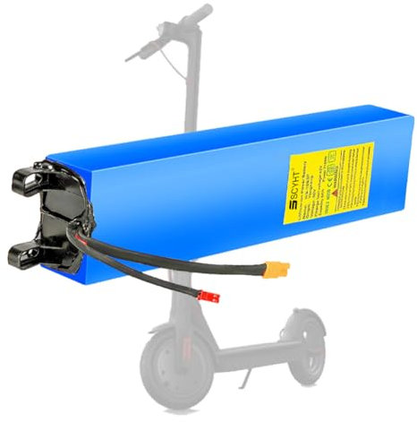 SSCYHT Batteria al litio 36V 7,8Ah 4Ah 5Ah 6Ah 9Ah Batteria di ricambio 36V Batterie per scooter elettrici con attacco JST e XT30 per motori da 100W a 350W,36v6ah