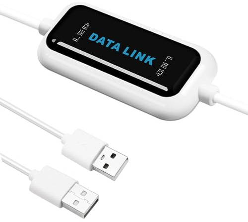 Câble USB de liaison, câble USB de transfert PC à PC, câble USB 2.0 de synchronisation de données et de transfert de fichiers pour ordinateur portable, pour Windows 11/10/8.1/8/7/Vista/XP/2000, copie