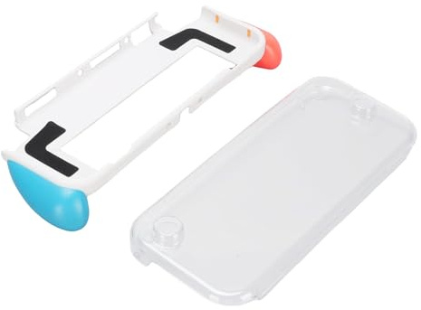 Cover Protettiva Resistente e Antiurto per Console di Gioco per OLED 2021, Custodia Rigida con Design Controller Rimovibile, Design Sottile per Accesso Ininterrotto, Ideale per Lunghe (WHITE)